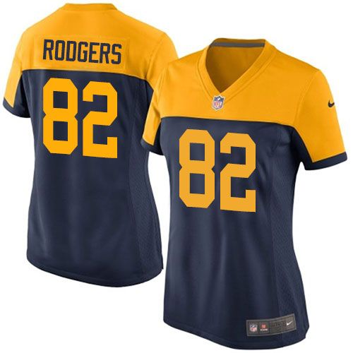 Nike Packers #82 Richard Rodgers Navy Blue Alternate Women's Stitched NFL New Elite Jersey